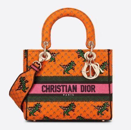 *21AW*新作*LADY D-LITE DRAGON & FIRE ミディアムバッグ - 画像 (2)