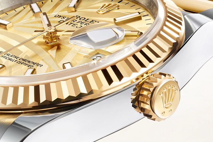 デイトジャスト 36 オイスター 36 mm オイスタースチール&イエローゴールド - 画像 (5)