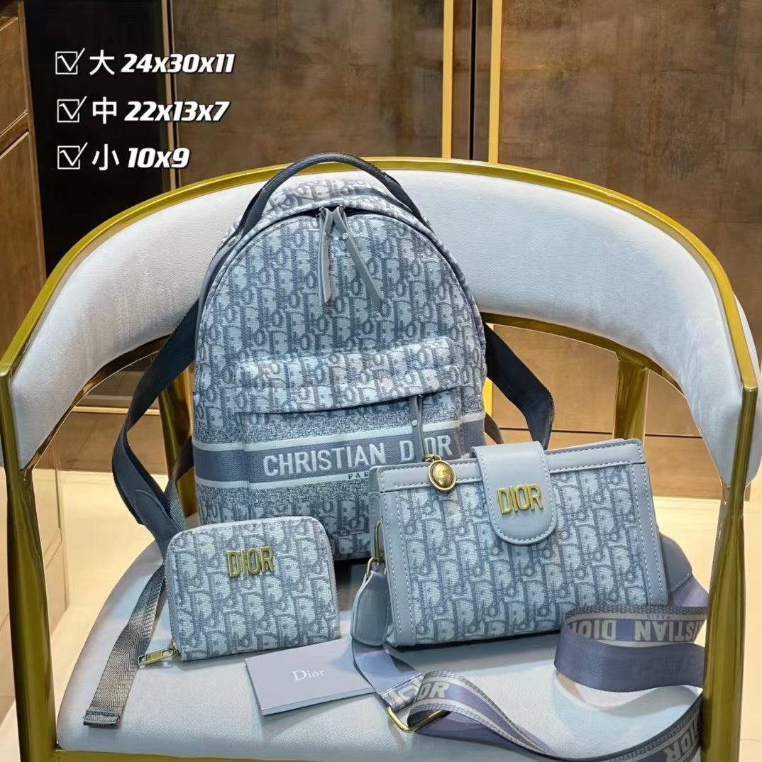 DIOR#新作Dio 高品質のトレンディなバックパックと財布 クロスボディバッグ - 画像 (5)
