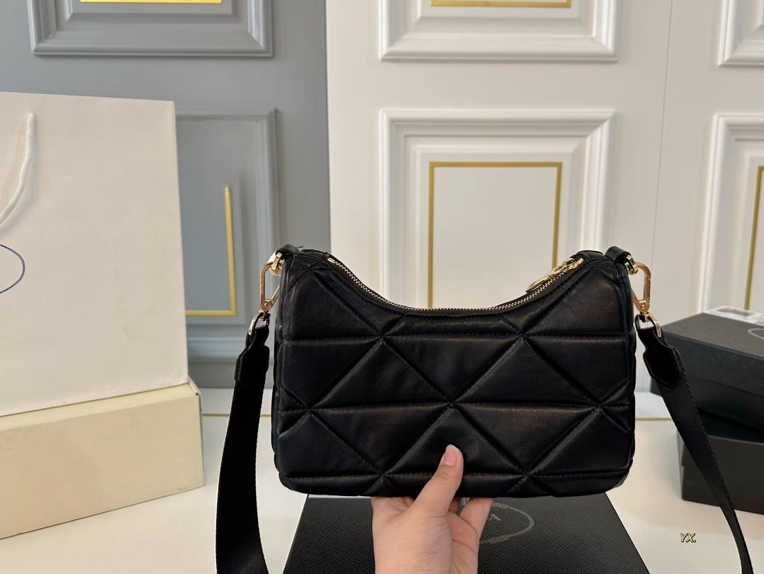 【PRADA 公式 旗艦店】プラダ 斜めがけバッグ 当日出荷 好評に付き再入荷!26*13CM 240719 - 画像 (4)