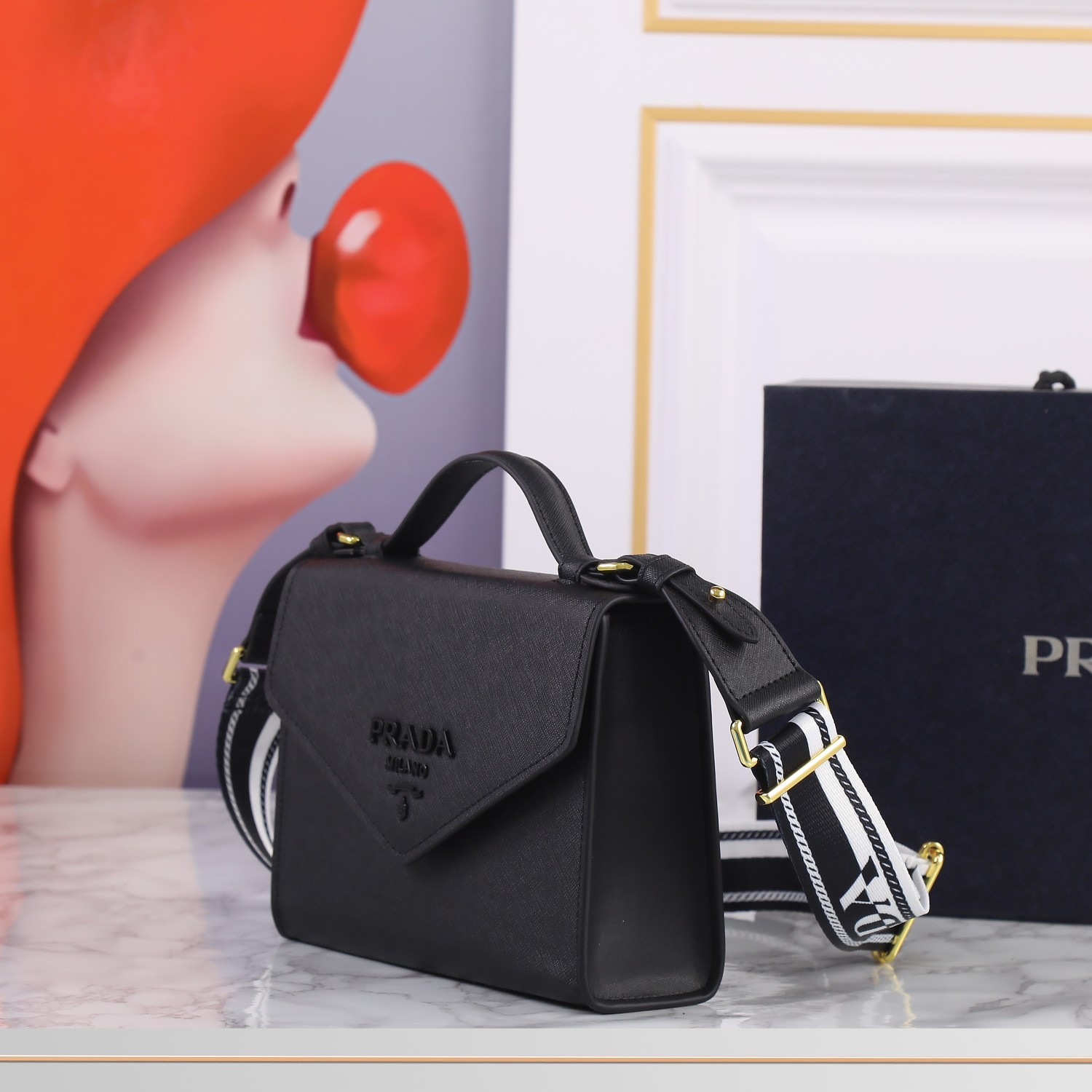 【PRADA 公式旗艦店】プラダ 斜めがけバッグ 当日出荷 好評に付き再入荷!21*14*6.5CM - 画像 (8)