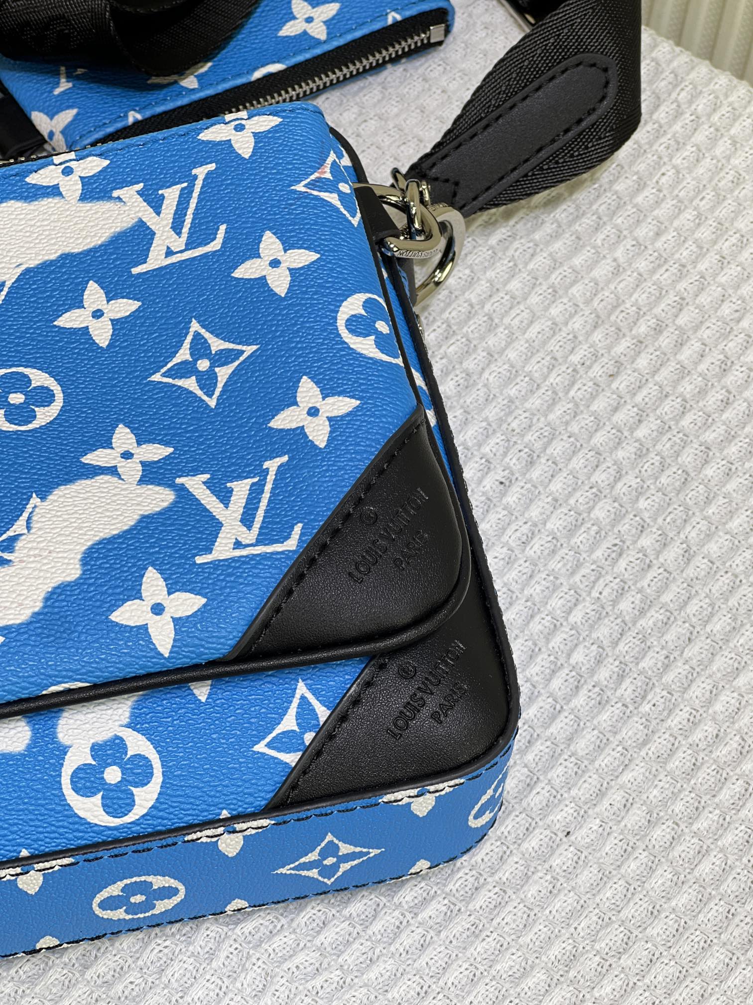 ★LOUIS VUITTON★青い空と白い雲の新しいトリオ メッセンジャー バッグ M58041 - 画像 (6)