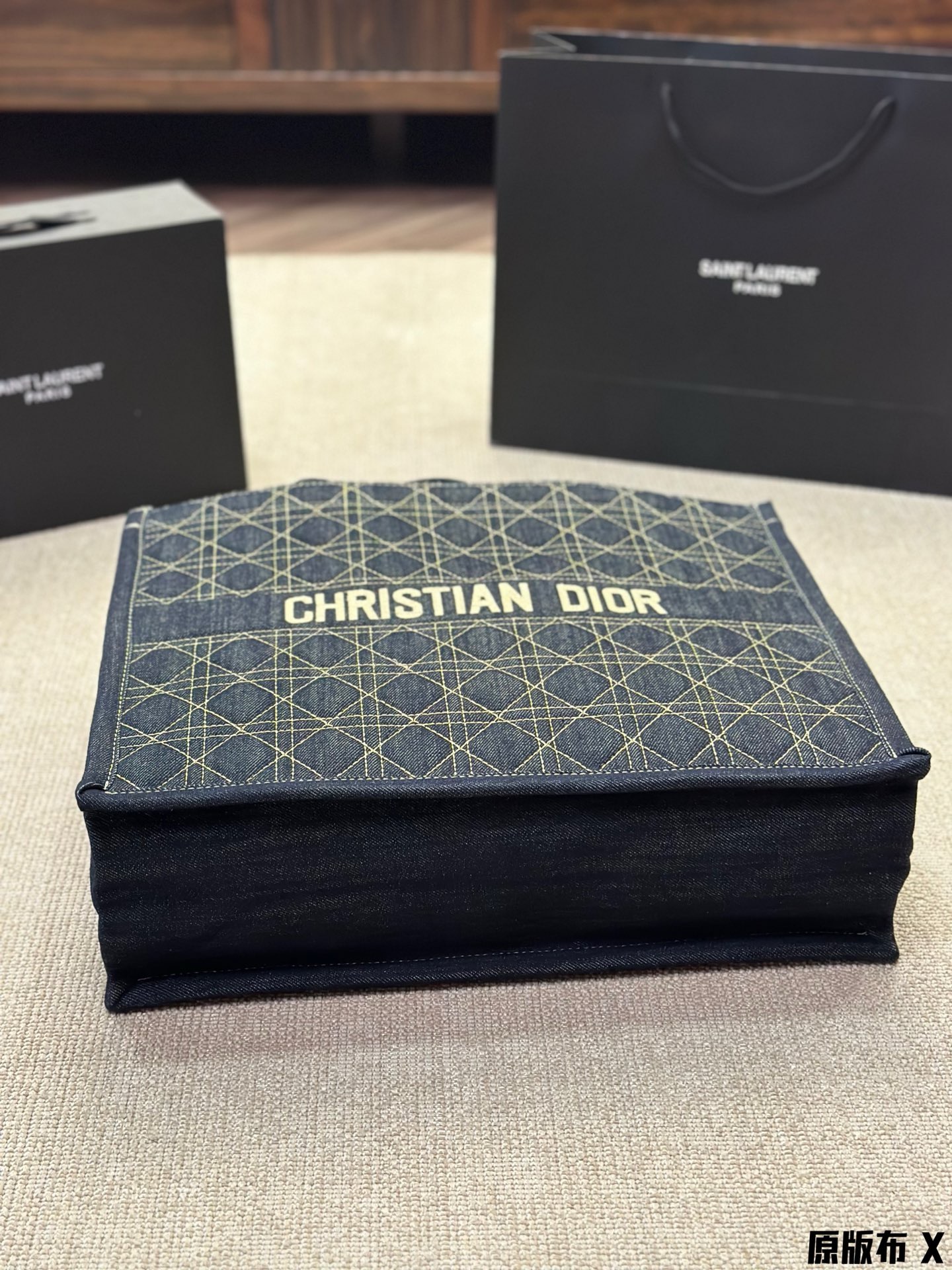 Dior tote チェック柄 ハンドバッグ - 画像 (7)