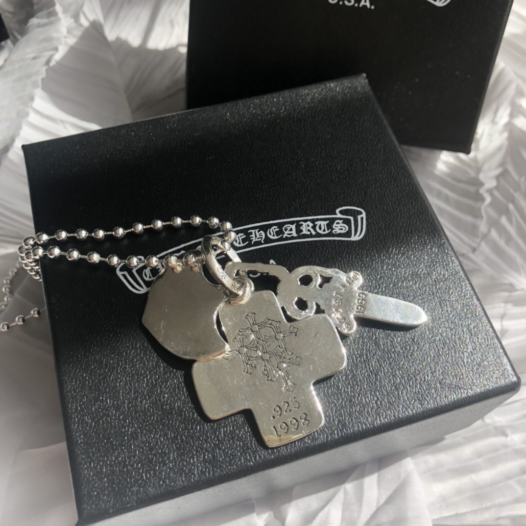 Chrome Hearts(クロムハーツ)3段ソードとホーリーソードサンスクリットペンダントネックレス - 画像 (11)