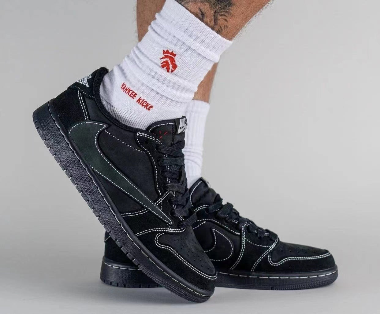 【人気急上昇で入手困難!】Travis Scott x Nike Air Jordan 1 Low OG SP"Black/Phantom"AJ1 ジョーダン世代の定番 ローカット カルチャー 多用途 カジュアル スポーツ バスケットボールシューズ - 画像 (9)
