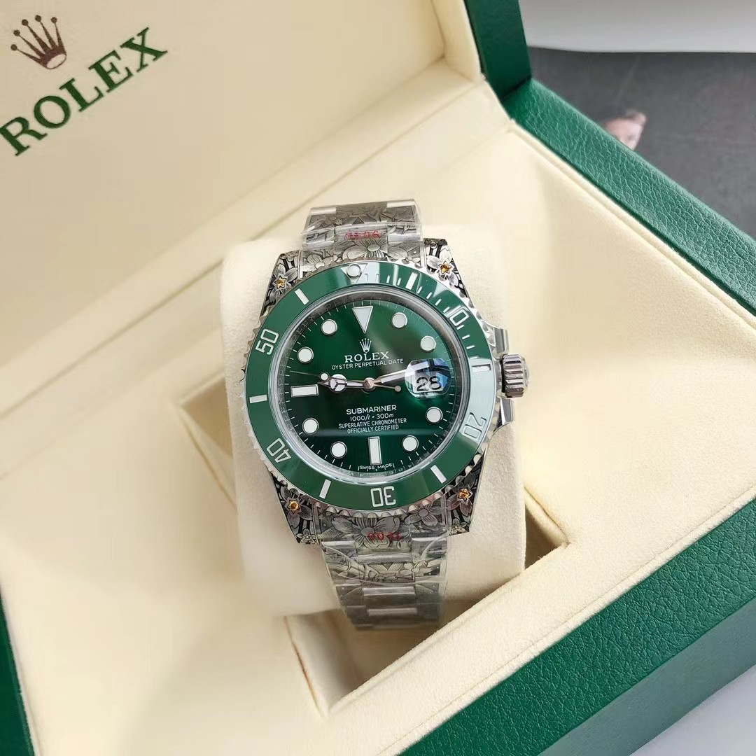 ロレックス サブマリーナーデイト 彫金 116610LV/116610LN - 画像 (9)