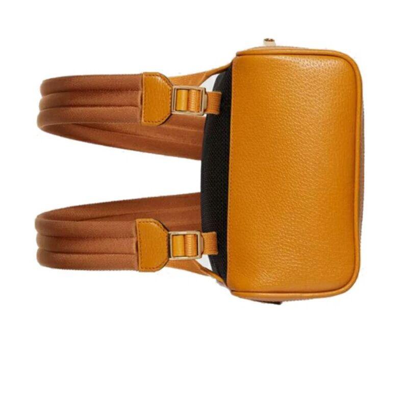 【GUCCI×KAIジョイントモデル】グッチテディベアプリントキャンバス&レザーバックパックスクールバッグ ベージュ エボニー - 画像 (7)