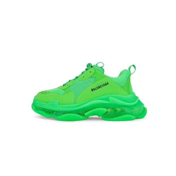 Balenciaga Triple S Clear Sole Green(541624W2GR13801)