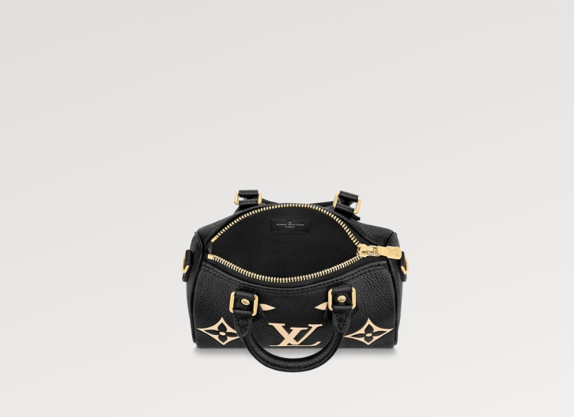 希少 LOUIS VUITTON ナノスピーディー ミニバッグ 黒 SAC NANO SPEEDY M81456 M82890 - 画像 (4)