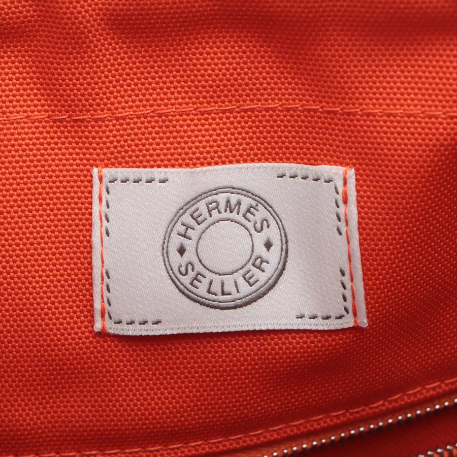 エルメス サックドパンサージュグルーム キャンバス ネイビー シルバー金具 - 画像 (8)