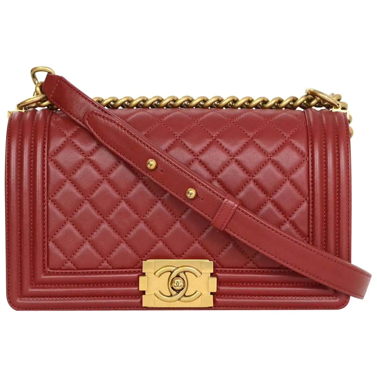 【CHANEL】Le boy ダイヤモンド レトロ バッグ【 送料無料】 - 画像 (2)