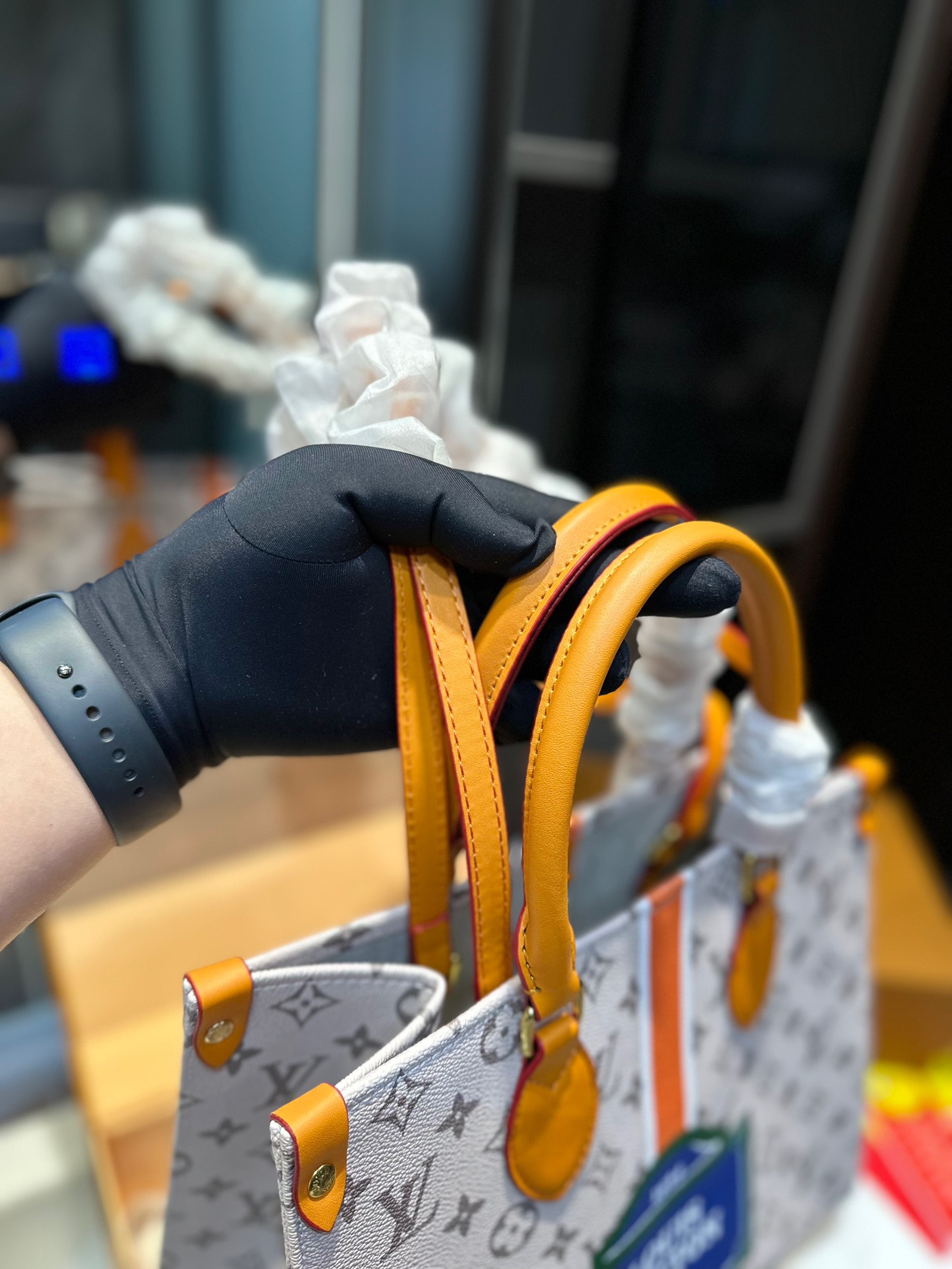 【L&V】23 ハンドバッグ 1854lvバッグ印刷 大容量 34cm - 画像 (4)