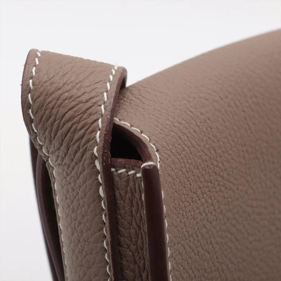 エルメス スティーブ ライト ジュニア トゴ エトゥープ シルバー金具 - 画像 (8)