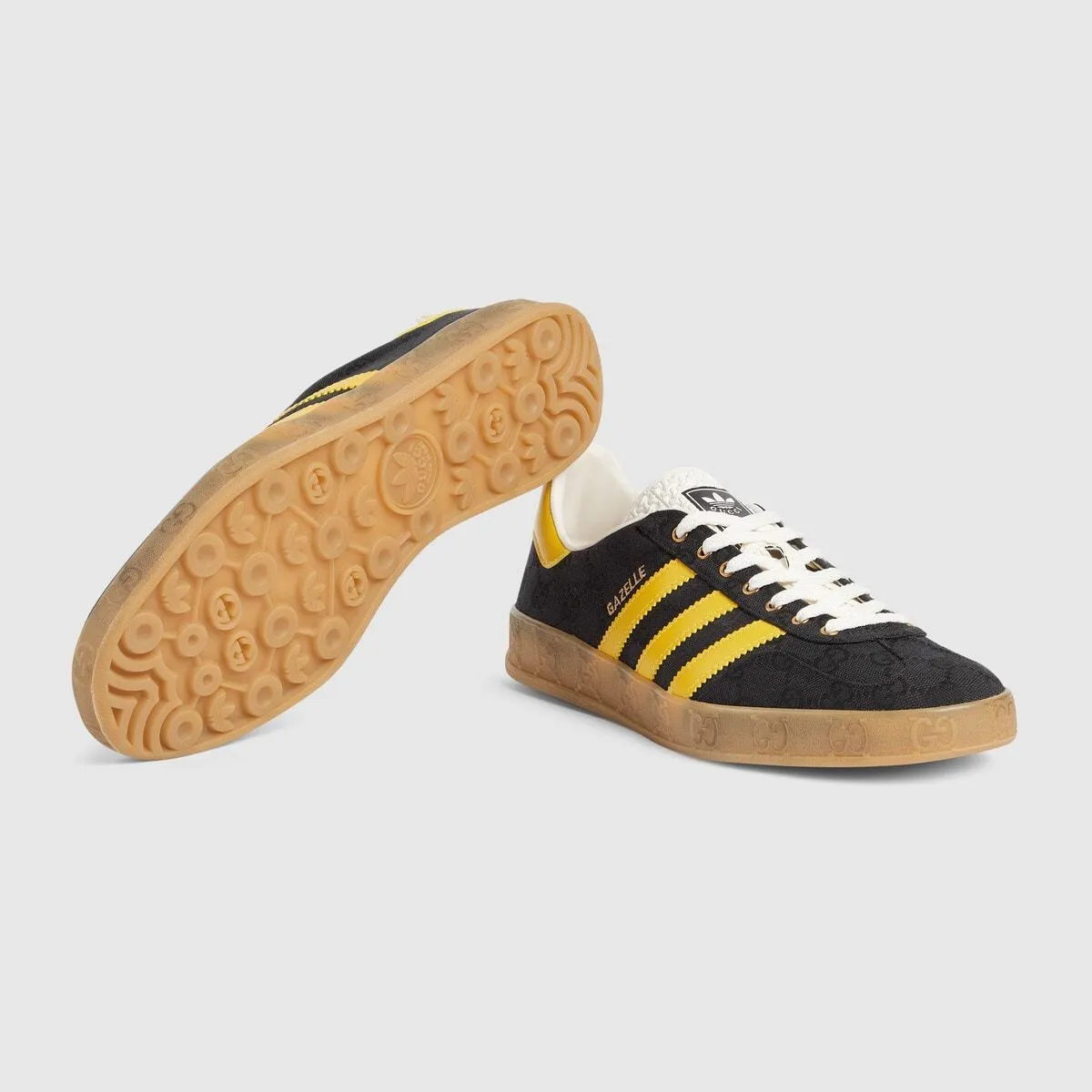 GUCCI × adidas Gazelle “Core Black/Yellow” - 画像 (4)