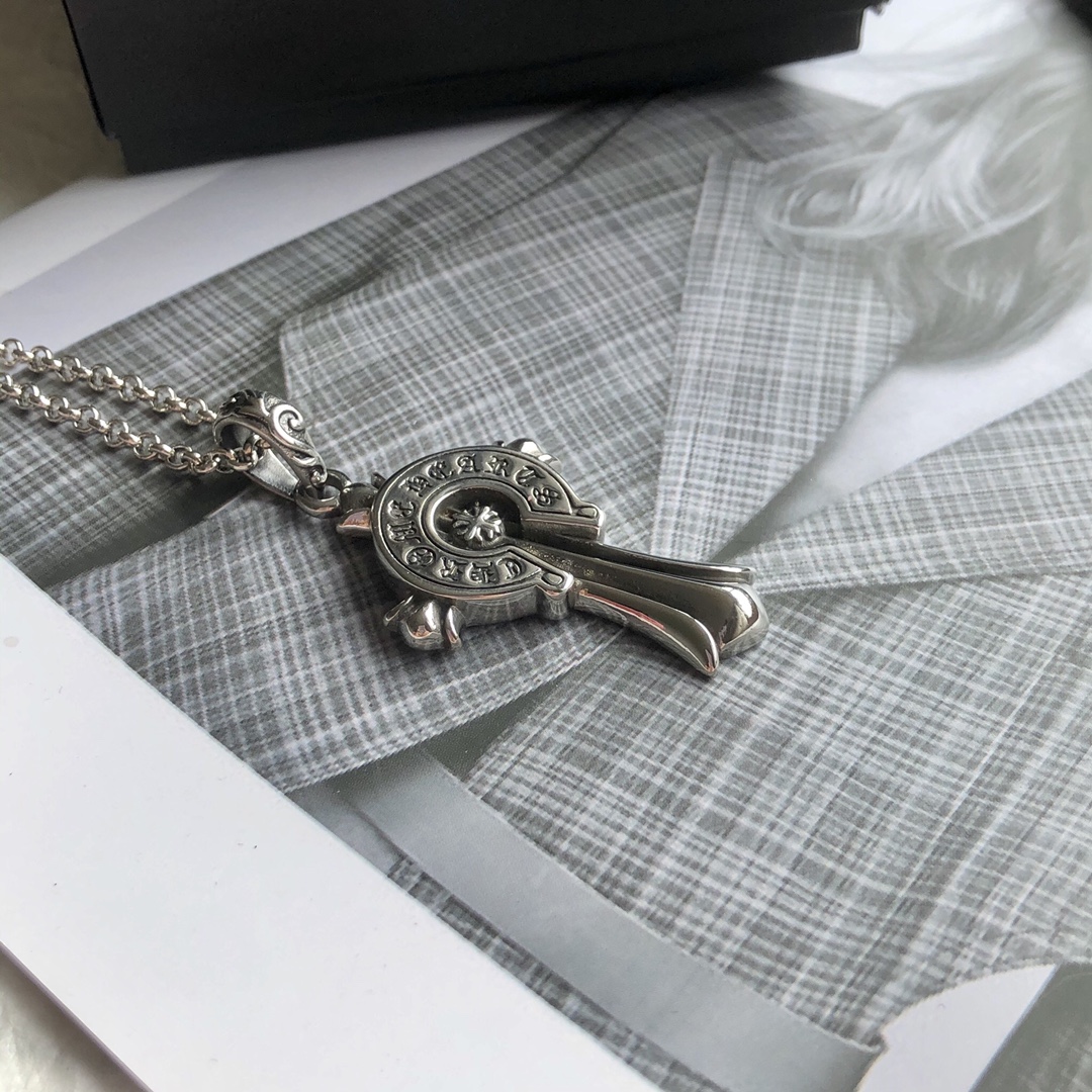Chrome Hearts クロムハーツ バッジクロスネックレス 65cm - 画像 (11)