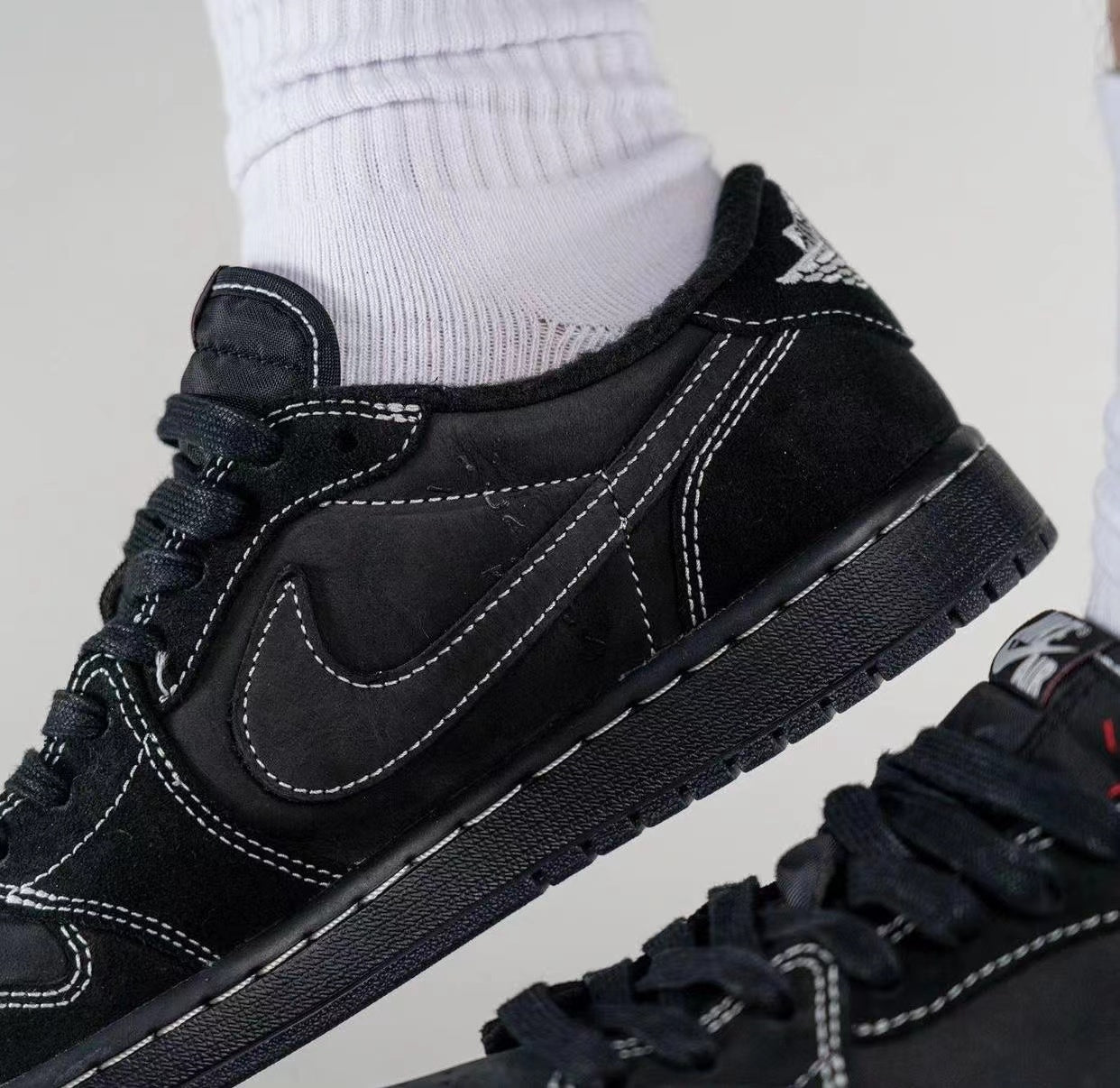 【人気急上昇で入手困難!】Travis Scott x Nike Air Jordan 1 Low OG SP"Black/Phantom"AJ1 ジョーダン世代の定番 ローカット カルチャー 多用途 カジュアル スポーツ バスケットボールシューズ - 画像 (14)