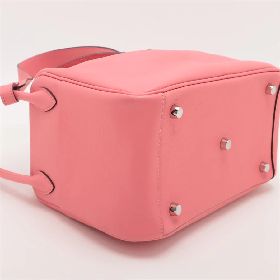 エルメス リンディ26 エバーカラー ローズアザレ シルバー金具 - 画像 (9)