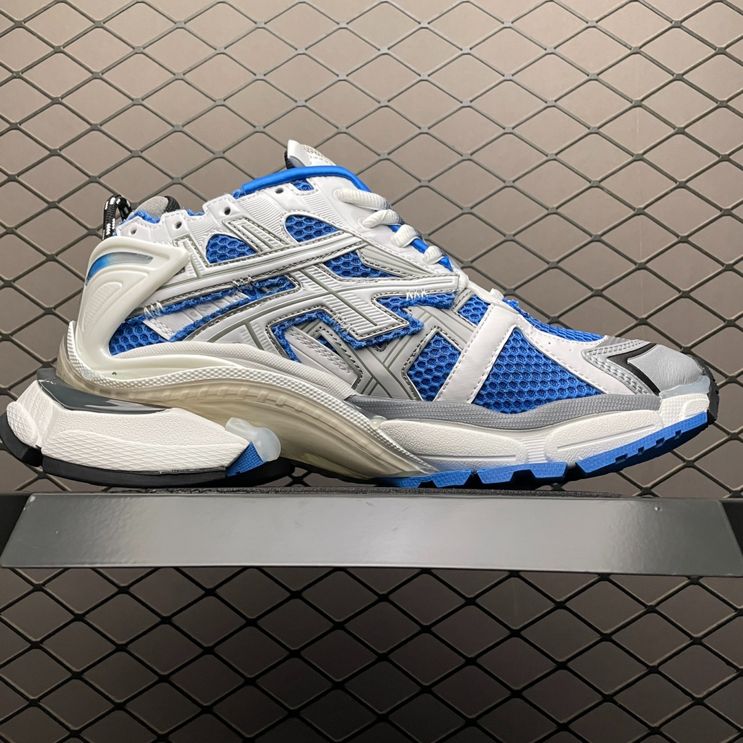 Balenciaga Runner Sneaker White/Blue(677403W3RB34912) - 画像 (3)