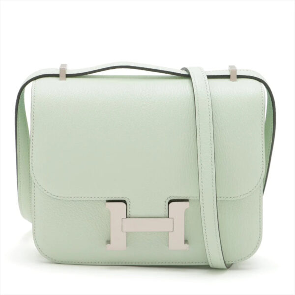 エルメス コンスタンス3 ミニ18 ミロワール シェブルミゾル ヴェールフィズ シルバー金具