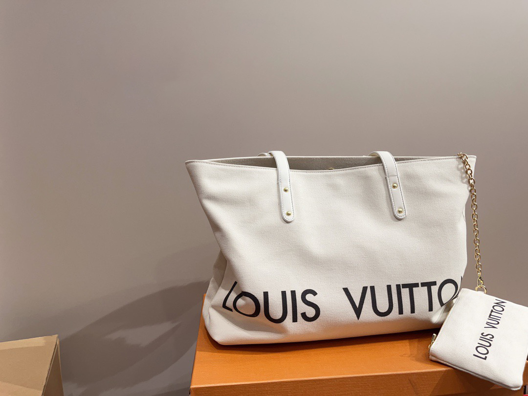 LVキャンバスショッピングバッグ.小銭入れ付き【50%割引+送料無料】 - 画像 (7)