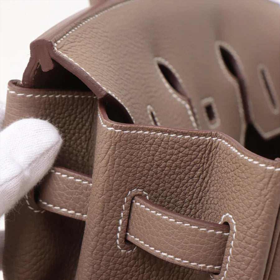 エルメス バーキン35 トゴ エトゥープ シルバー金具 - 画像 (7)