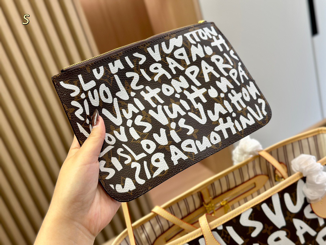 L&V Neverfull 落書き 限定 ショッピングバッグ - 画像 (5)