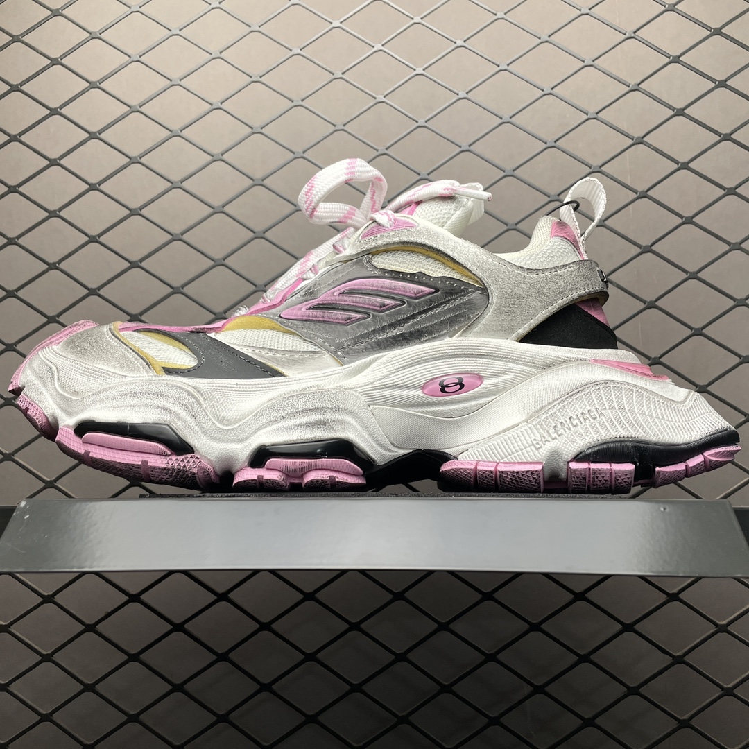 Balenciaga WMNS Cargo Sneaker Grey/White/Pink(785756W2MV11950) - 画像 (2)