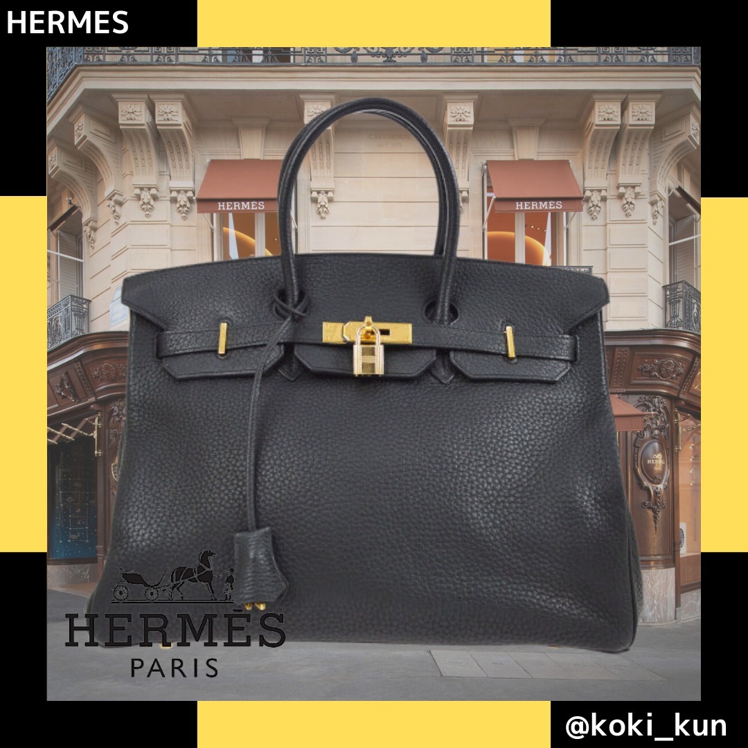 HERMES Birkin 30 トーゴ・ゴールド - 画像 (6)