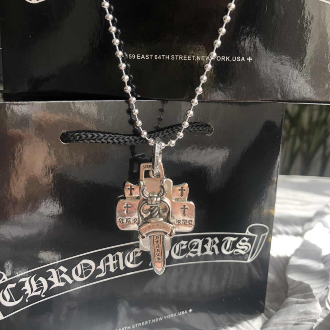 Chrome Hearts(クロムハーツ)3段ソードとホーリーソードサンスクリットペンダントネックレス - 画像 (8)