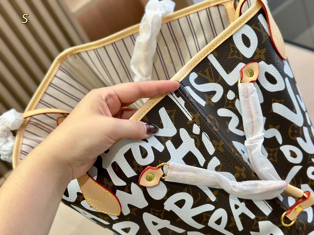 L&V Neverfull 落書き 限定 ショッピングバッグ - 画像 (6)