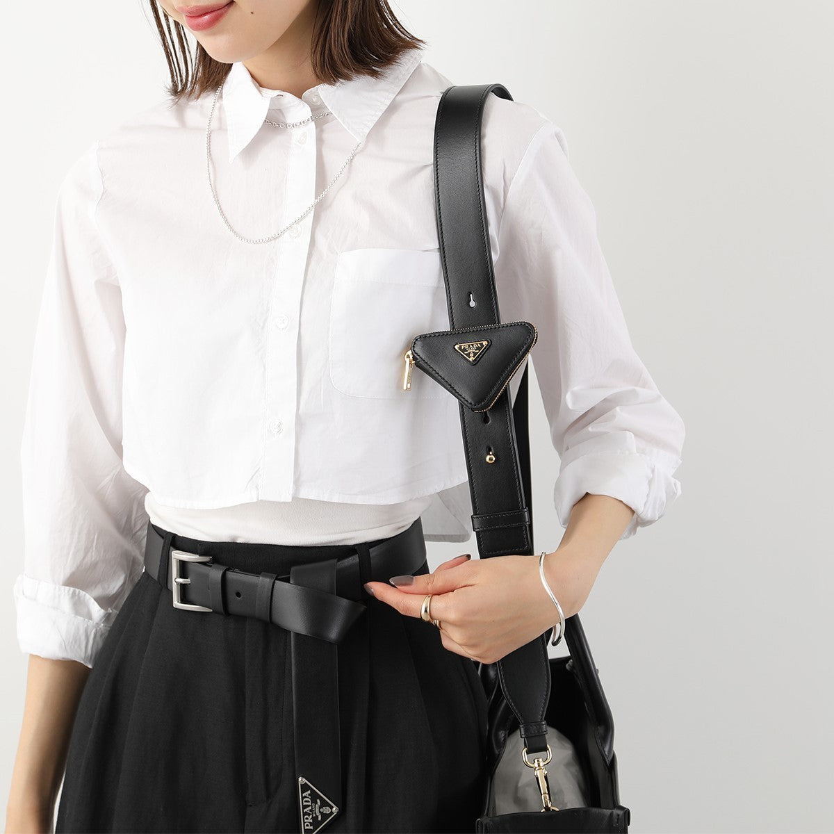 PRADA トートバッグ 1BA376 ASK エンボスロゴ SOFT CALF - 画像 (5)