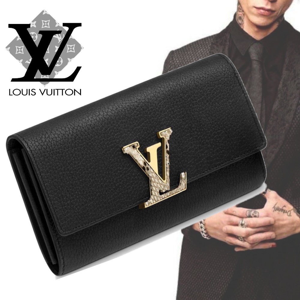 大人の余裕【ヴィトン】豪華パイソン☆長財布/unisex CAPUCINES M64 M68 N90 - 画像 (2)