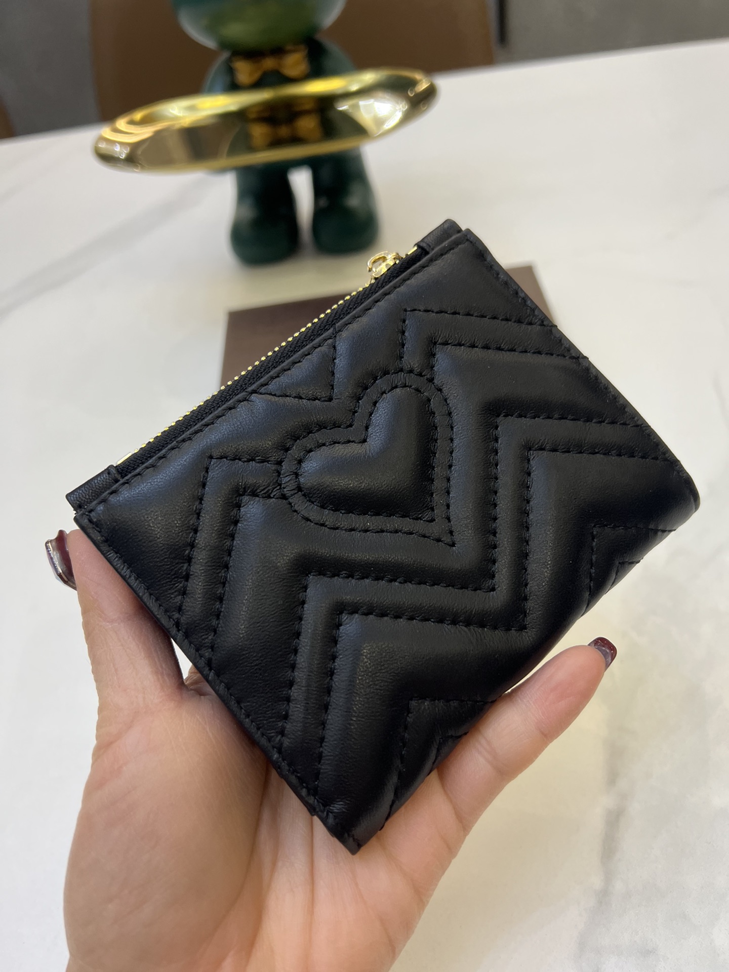 【GUCCI】関税負担なしGUCCI 〔GGマーモント〕 コイン&紙幣 カードケース - 画像 (5)