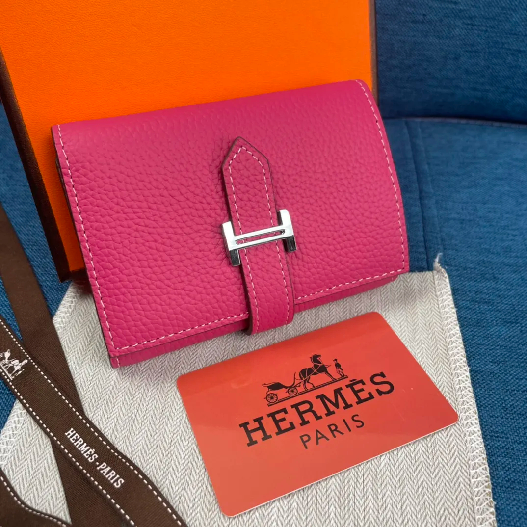 HERMÈS 三つ折り財布 8カラー 10X12CM - 画像 (8)