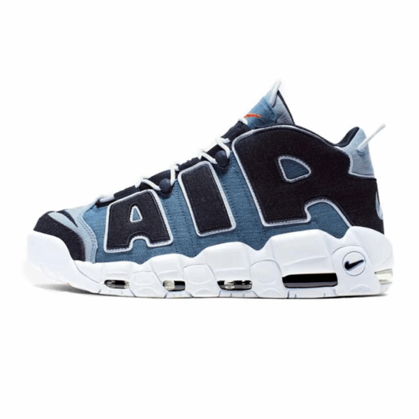 NIKE ナイキ AIR MORE UPTEMPO 96 'DENIM' エア モア アップテンポ "デニム" メンズ スニーカー WHITE/OBSIDIAN/TOTAL ORANGE ホワイト/オブシディアン/トータルオレンジ【限定モデル】