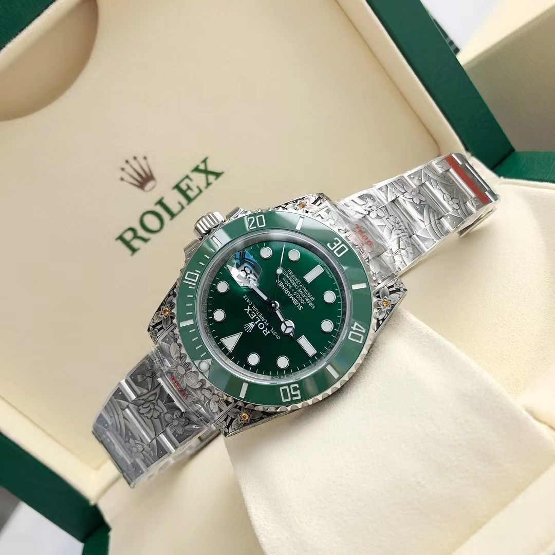 ロレックス サブマリーナーデイト 彫金 116610LV/116610LN - 画像 (19)