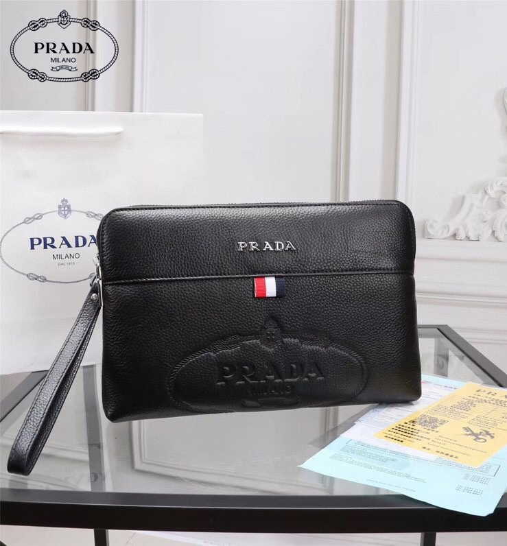 【PRADA 公式旗艦店】プラダ クラッチバッグ 当日出荷 好評に付き再入荷!28*18*3CM