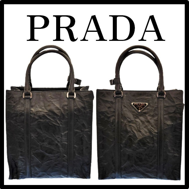 ★PRADA★ナッパ レザー ミニ トート ショルダーパック - 画像 (7)