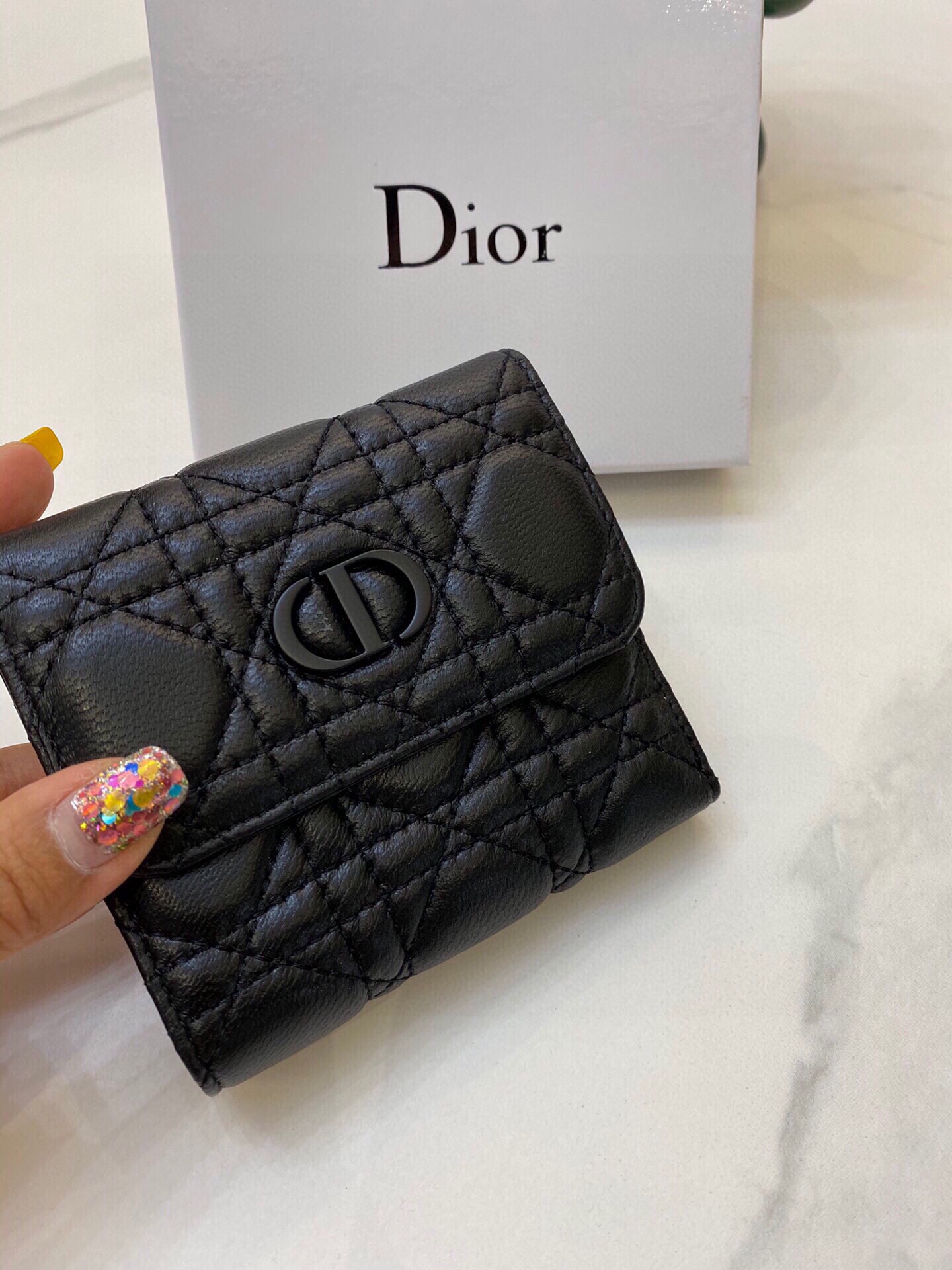 【DIOR】即発!DIOR CARO 三つ折り コンパクトウォレット ミニ財布 - 画像 (6)