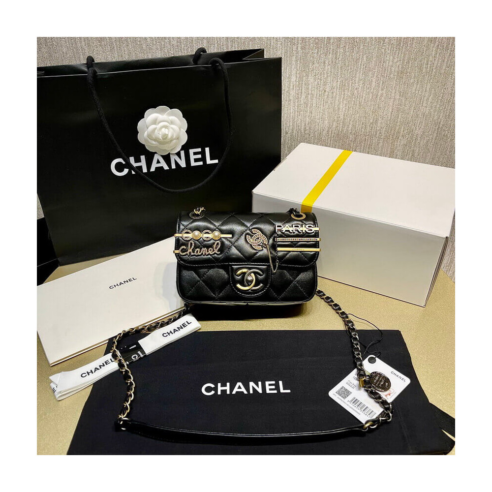 【入手困難】25ans雑誌掲載!中条あやみ愛用Chanel Pearls Charms Mini Flap Bag AS2978 - 画像 (3)