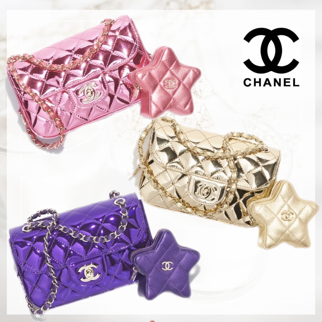 2024 CRUISE CHANEL ミニフラップバッグ&スターコインケース付