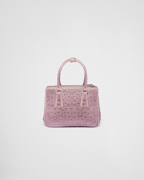 ★PRADA直営店★ガレリア クリスタル サテン ミニバッグ - 画像 (10)