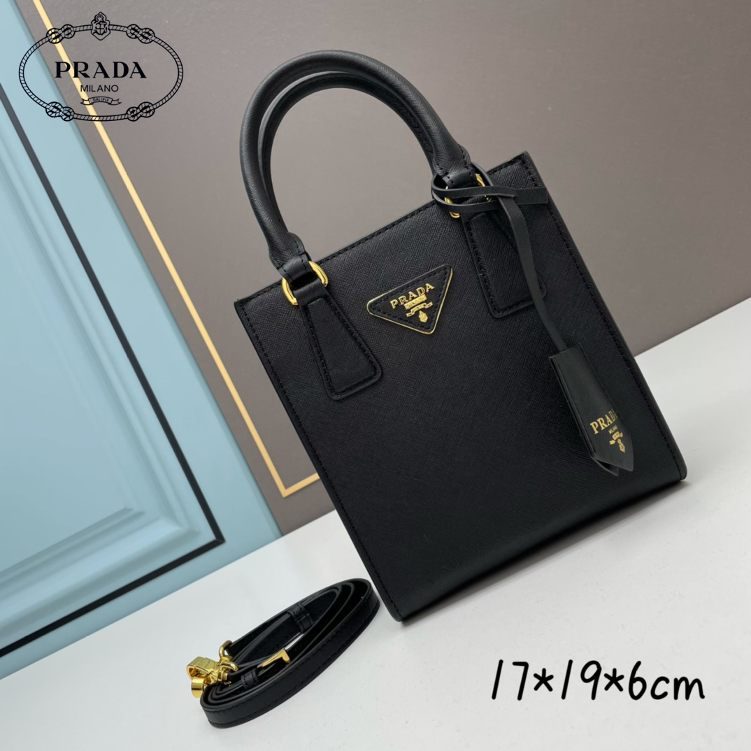 【 PRADA 公式 旗艦店】 プラダ ハンドバッグ 当日出荷 好評に付き再入荷!17*19*6CM