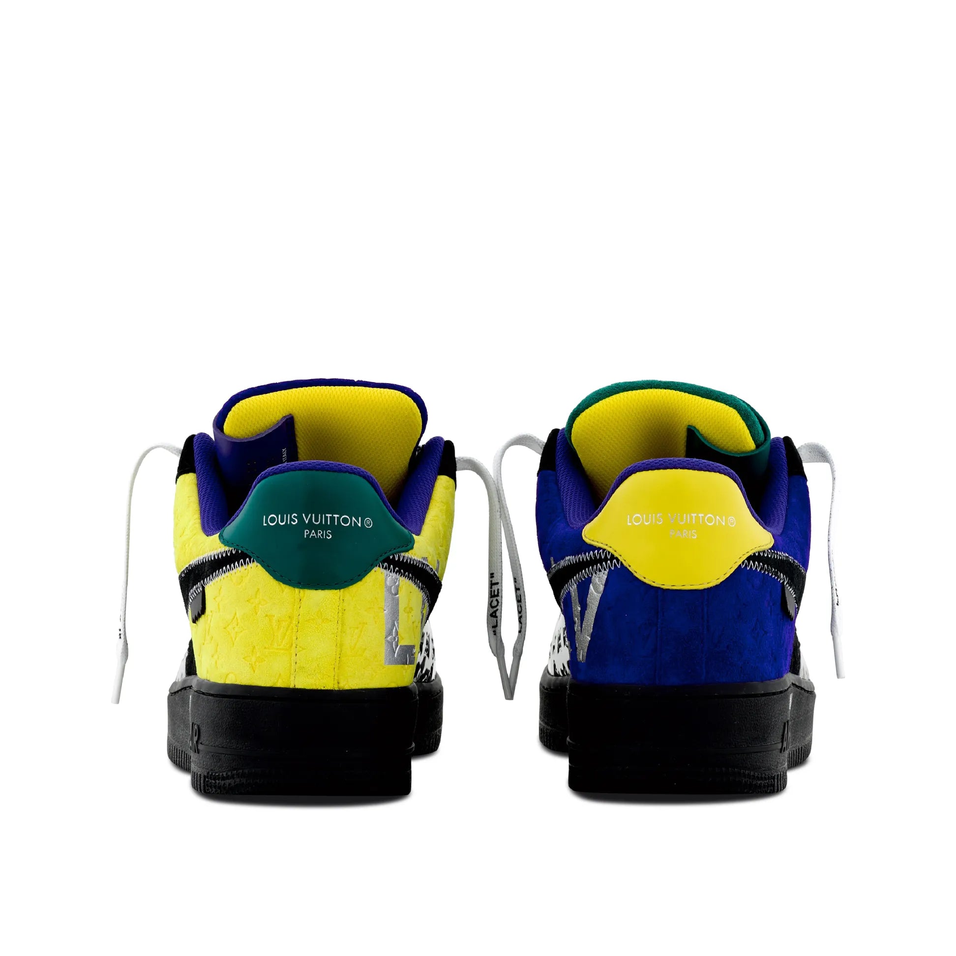 【新商品発売】【今年の新商品】LOUIS VUITTON NIKE AIR FORCE 1 LOW BY VIRGIL ABLOH BLACK METALLIC SILVER【代金引換】 - 画像 (7)