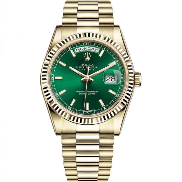 ロレックス ROLEX デイデイト 36 118238 グリーン文字盤