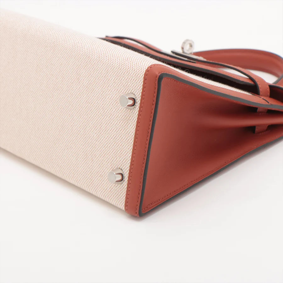 エルメス ケリーヴェルソ25 トワルアッシュ×ヴォースイフト キュイーブル - 画像 (6)