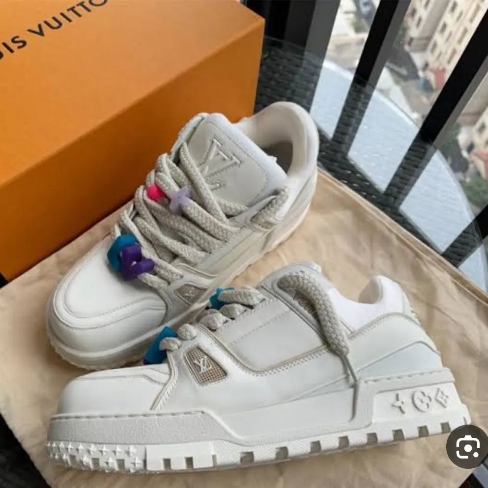 カップルスタイル LV ルイヴィトン DIY バックル スニーカー スニーカー - 画像 (2)