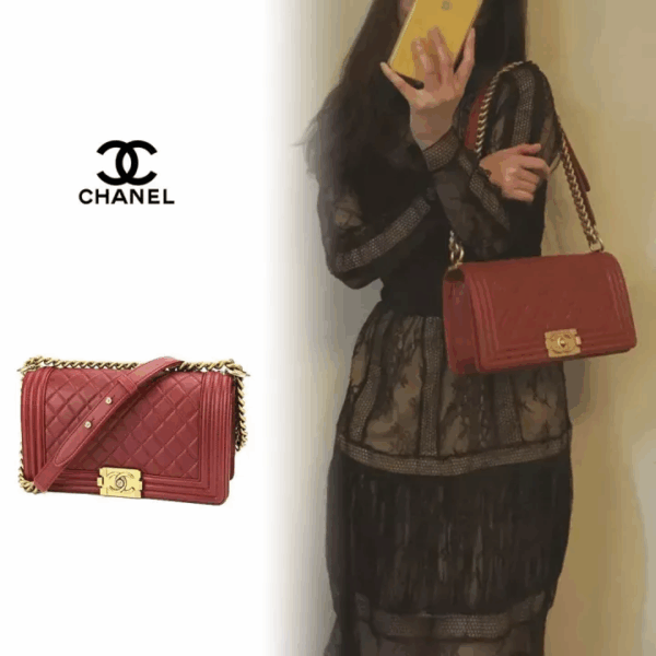 【CHANEL】Le boy ダイヤモンド レトロ バッグ【 送料無料】