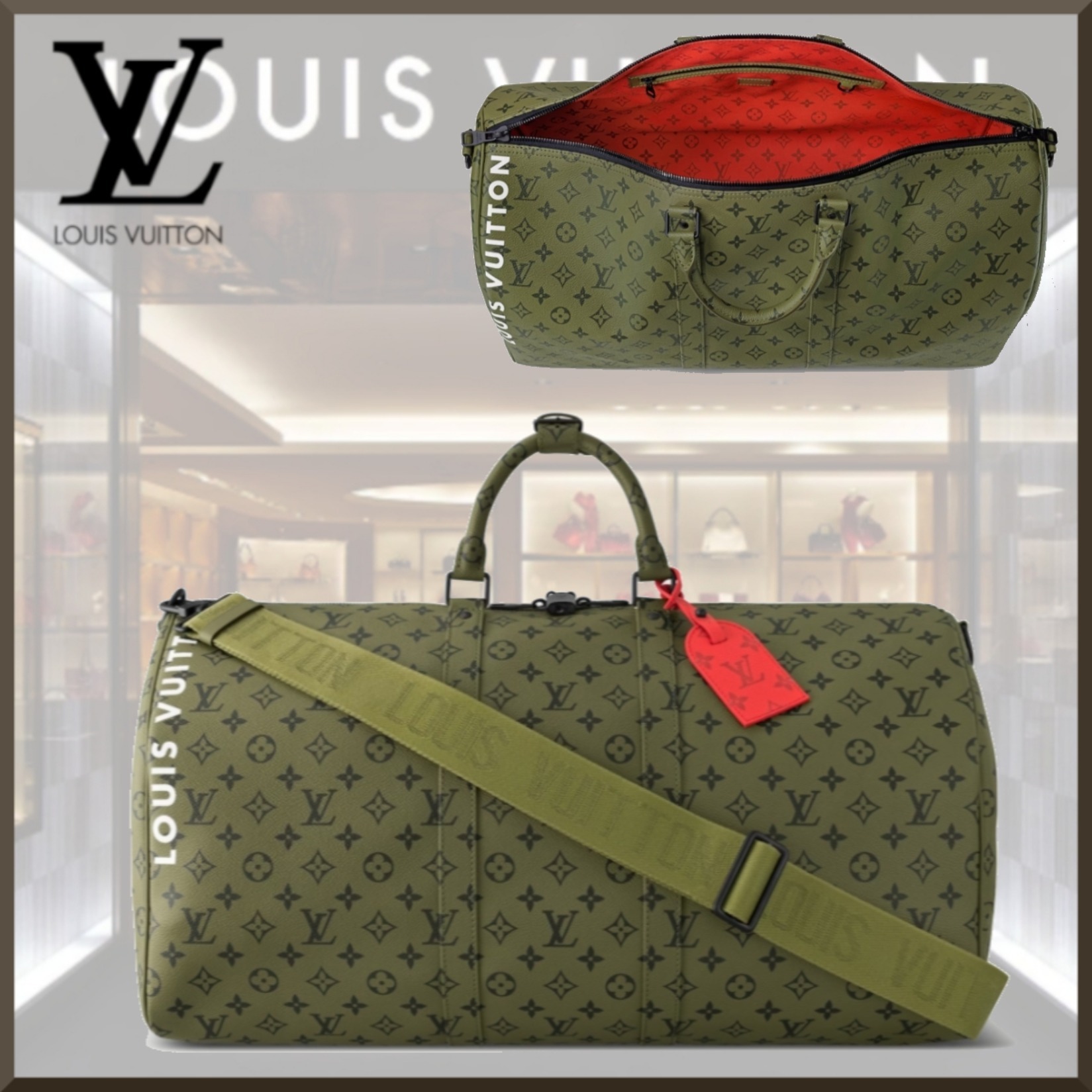 【旅行に最適☆】Louis Vuitton キーポル ショルダーバッグ 55 M23963 - 画像 (2)