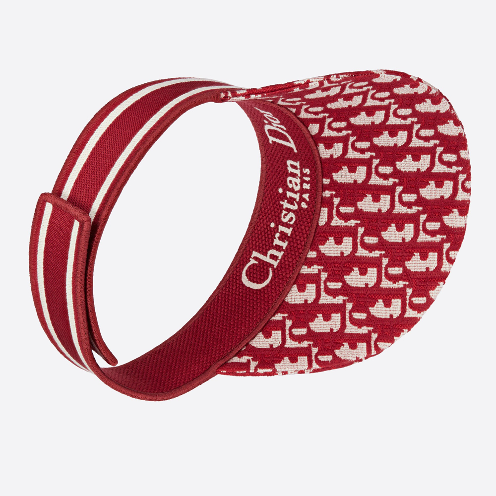 【DIOR】夏のお洒落に!上品なロゴ刺繍入りD-OBLIQUEバイザー - 画像 (4)